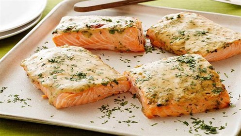 Roasted salmon